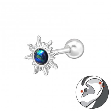 Sonnenuntergang Piercings Ohr - 925Er Silber Ear A4S49570