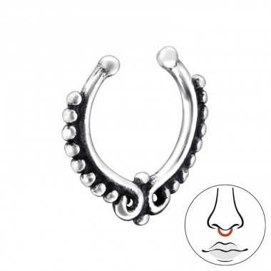 Patterned - 925 Sterling Silver Silver A4S28388