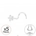 5 pcs Star - 925 Sterling Silver Nose Silver Piercing A4S48033