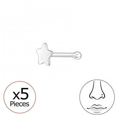 Hvězda ze stříbra 5x - Šperkovní Stříbro 925 Silver A4S49549