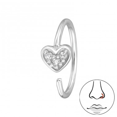 4mm Heart - 925 Sterling Silver Silver A4S49839