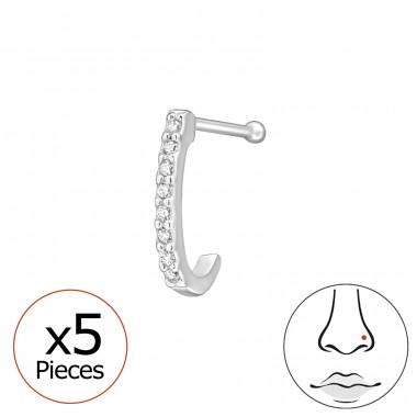 Curved - 925 Sterling Silver Silver A4S49941