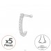 Curved - 925 Sterling Silver Silver A4S49941