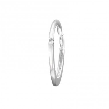 Silver nose hoop - 925 Sterling Silver Silver A4S50286