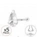 Zirkon ve tvaru slzy 5x - Šperkovní Stříbro 925 Silver A4S50509
