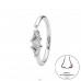 Round with Zirconia - 925 Sterling Silver Silver A4S50694