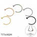 5 ks Kroužky do nosu Mix barev 0,8 mm (20G) - Titan Titanium Nose Jewelry A4S47779