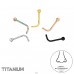 1,6 mm Nose Ball Mix Color, 5pcs (20G) - Titanium Titanium Nose Jewelry A4S47780
