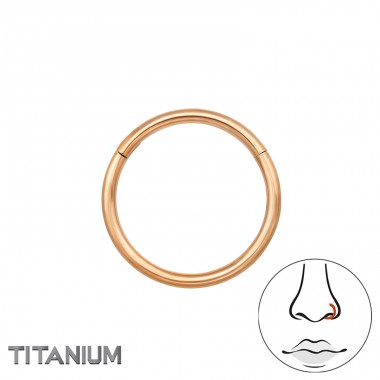 Růžový kroužek 10mm - Titan Titanium Nose Jewelry A4S47790
