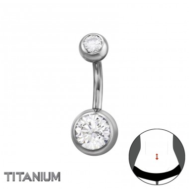  8mm Round Zirconia - Titanium Steel A4S50526