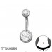  8mm Round Zirconia - Titanium Steel A4S50526