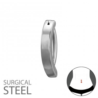 Clicker Buric Cu Bară Curbată Și Articulată - Oțel Chirurgical 316 Steel A4S50534