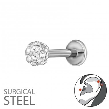 Rotund cu cristale - Oțel Chirurgical 316 Steel A4S50538