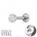 Rotund cu cristale - Oțel Chirurgical 316 Steel A4S50538