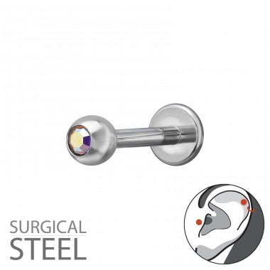 Rotund cu cristal - Oțel Chirurgical 316 Steel A4S50539