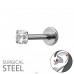 Zirconiu solitaire - Oțel Chirurgical 316 Steel A4S50542