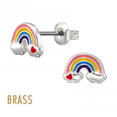 Curcubeu - Alamă Kids Ear Studs & Earrings A4S50732