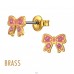 Fundita aurie cu cristale - Alamă Kids Ear Studs & Earrings A4S50745