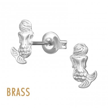 Mermaid - Brass Earrings & Studs A4S50804