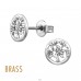 Tree Of Life Silver Plated Brass - Brass Earrings & Studs A4S50830