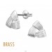 Celtic Knot Triangle Brass - Brass Earrings & Studs A4S50873