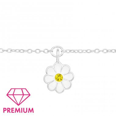 Flower - Premium* - 925 Sterling Silver Bracelets For Kids A4S42736