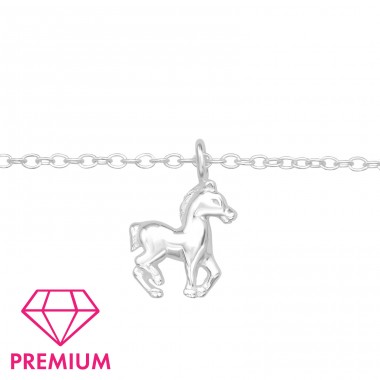 Horse - Premium* - 925 Sterling Silver Bracelets for kids A4S43679