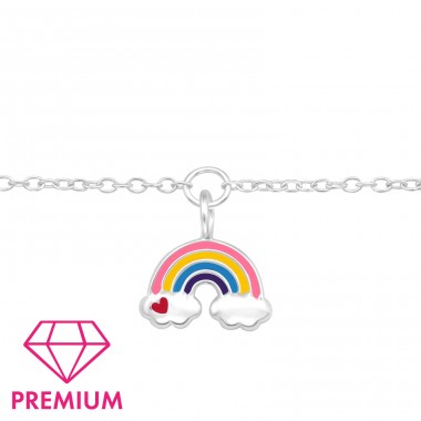 Rainbow - Premium - 925 Sterling Silber Armbänder für Kinder A4S43723