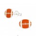 American Football - 925 Sterling Silver Ear studs with enamel colors A4S17795