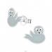 Seal - 925 Sterling Silver Ear studs with enamel colors A4S18673