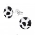 Cow Spots - 925 Sterling Silver Ear studs with enamel colors A4S19690