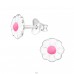 Daisy - 925 Sterling Silver Ear studs with enamel colors A4S21720