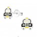 Taxi - 925 Sterling Silver Ear studs with enamel colors A4S21860