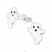 Ghost - 925 Sterling Silver Ear studs with enamel colors A4S24320
