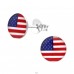 USA - 925 Sterling Silver Colorful Earrings For Kids A4S24461