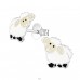 Sheep - 925 Sterling Silver Ear studs with enamel colors A4S26503