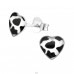 Herz - 925er Sterlingsilber Farbige Ohrringe A4S31705