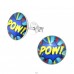 'pow!' - 925 Ezüst Színes fülbevalók A4S33061