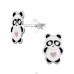 Panda - Srebro próby 925 Kolorowe kolczyki ze sztyftem A4S33560