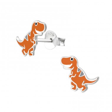 Dinosaurus - Striebro 925 Farebné puzetové náušnice A4S34357
