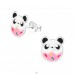 Pandamackó - 925 Ezüst Színes fülbevalók A4S36932