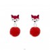 Fox - 925 Sterling Silver Ear studs with enamel colors A4S37157