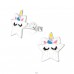 Star - 925 Sterling Silver Ear studs with enamel colors A4S37871