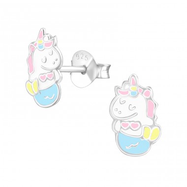 Mernicorn - Argint 925 Cercei cu surub colorati A4S37888