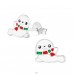 Seal - 925 Sterling Silver Colorful earrings for kids A4S38137