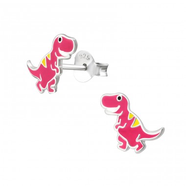 Dinosaurus - Striebro 925 Farebné puzetové náušnice A4S38259
