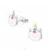 Caticorn - 925 Sterling Silver Colorful earrings for kids A4S38291