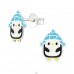 Pinguin - Argint 925 Cercei cu surub colorati A4S38603