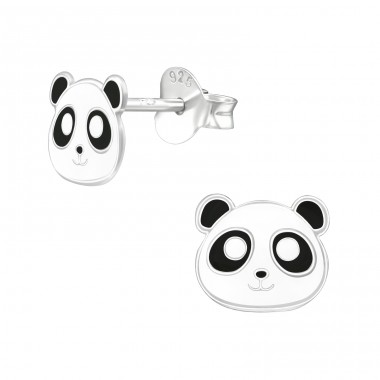 Panda - Striebro 925 Farebné puzetové náušnice A4S39286