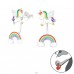 Einhorn und Regenbogen - Doppelseitige Ohrringe aus 925er Sterlingsilber A4S39860